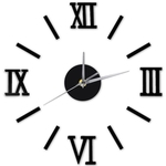 Ficha técnica e caractérísticas do produto 3D Relógio de parede acrílico números romanos Home Decor Sala do Relógio Criativo Espelho Etiqueta Relógio DIY Quartz Silencioso Wall Clocks