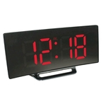 Ficha técnica e caractérísticas do produto 2Pcs Cabeceira Alarm Clock Digital LED Porta USB Bateria Operado Para O Escritório