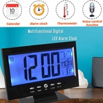 Ficha técnica e caractérísticas do produto Despertador digital 12 / 24H Controle de som Relógio Display de temperatura Display LED Relógio elétrico