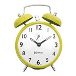 Ficha técnica e caractérísticas do produto Despertador Herweg 2202 287 Amarelo Retrô Vintage Relógio
