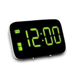 Ficha técnica e caractérísticas do produto Despertador LED Digital LED Display de Controle de Voz Elétrica Snooze Night Backlight Relógio de mesa de mesa
