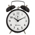 Ficha técnica e caractérísticas do produto Despertador Novo Herweg 2208 034 Preto Antigo Retrô Relógio