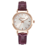 Ficha técnica e caractérísticas do produto Diagonal Roman Digital Escala Rose Gold Shell Belt Quartz Watch Moda Feminino