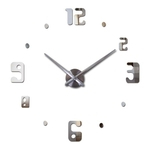 Ficha técnica e caractérísticas do produto Diy 3d Acrílico Espelho Decoração Grande Relógio Relógios Reloj De Pared relógio de quartzo Sala Modern