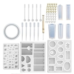 Ficha técnica e caractérísticas do produto DIY Dropper vareta Nails cristal Silicone pulseira pingente Set Mold Gostar