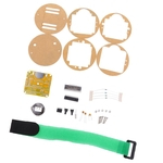 Ficha técnica e caractérísticas do produto Diy Single-chip Led Relógio Digital Relógio Eletrônico Kit Com Capa Transparente