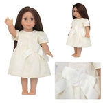 Ficha técnica e caractérísticas do produto Boneca Doll Dress 18 polegadas Doll Shoes Renascido Dolls Vestido boneca de vestido da menina