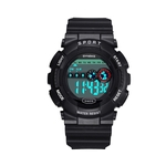 Ficha técnica e caractérísticas do produto Dos Homens Relógio Eletrônico De Camuflagem Multifuncional Outdoor Sports Watch - Preto