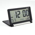 Ficha técnica e caractérísticas do produto Electrónico Alarme Relógio Multifunction silencioso LCD Digital Grande Tela Travel Desk Alarm Clock