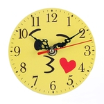 Ficha técnica e caractérísticas do produto Elegante mesa engraçada Slient Emoji Emoticon Relógio Sino Rodada Digital Colock Relógio de parede para Sala Decoração Gostar