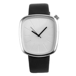 Ficha técnica e caractérísticas do produto Elegante Praça Unisex Dial Quartz elegante relógio de pulso Ornamento do presente