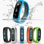 Encanto Waterproof Bluetooth Smart Watch Band Bracelet E02 Saúde de Fitness Rastreador Esporte bracelete pulseira chamada de lembrete Passo \\ / sono \\ / Calorie Counter
