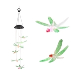 Ficha técnica e caractérísticas do produto Energia Solar Forma Wind Chime LED Hanging Lamp Lawn para Jardim