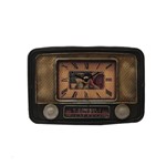Ficha técnica e caractérísticas do produto Enfeire Decorativo Relógio Personalizado Metal Marron 15x23 - Maisaz