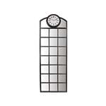 Ficha técnica e caractérísticas do produto Espelho Quadrados com Relógio Oldway - 192x63 Cm