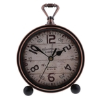 Ficha técnica e caractérísticas do produto Estilo Vintage Retro Home Desk Relógio Relógio Ornamento Presentes Padrão Madeira