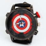 Ficha técnica e caractérísticas do produto Europa e América Marvel Film Avengers 3 Capitão América Casual Electronic Quartz Watch