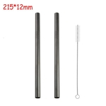 Ficha técnica e caractérísticas do produto Extra Wide Straw Reusable Stainless Steel Drinking Straw Metal Straw For Smoothies Tapioca Pearls Milk Tea Juice Bar Tools