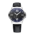 Ficha técnica e caractérísticas do produto Fashion Classic Blue Glass Simple Dial Luminous Pointer Men's Quartz Watch
