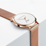 Ficha técnica e caractérísticas do produto Fashion Women Lady Stainless Steel Bracelet Watch Analog Quartz Wrist Watches
