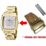 Ficha técnica e caractérísticas do produto Fecho Tranca Dourado Compatível com Relógio Champion Ch24286 20mm - Oficina dos Relógios