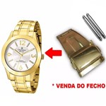 Ficha técnica e caractérísticas do produto Fecho Tranca Dourado Compatível com Relógio Champion Cn29418 20mm - Oficina dos Relógios