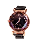 Ficha técnica e caractérísticas do produto Feminina Estrela relógio de quartzo preguiçoso Assista Magnet Strap Ímã selvagem Ladies Watch