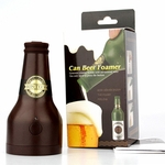 Ficha técnica e caractérísticas do produto Ferramentas novidade Ultrasonic Beer Foamer Canned Beer Bottle forma de espuma cafeteira el¨¦ctrica Beer Frother Foamer Kitchen Party Wine Bar