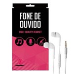 Ficha técnica e caractérísticas do produto Fone de Ouvido Branco High - Bcs