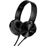 Ficha técnica e caractérísticas do produto Fone de Ouvido com Fio e Microfone Sony MDR-XB450AP Preto