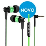 Ficha técnica e caractérísticas do produto Fone de Ouvido com Fio Intra-auricular com Controle e Microfone - Cor Verde