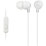 Ficha técnica e caractérísticas do produto Fone de Ouvido com Microfone Intra-Auricular MDR-EX15AP Branco SONY