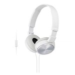 Ficha técnica e caractérísticas do produto Fone de Ouvido com Microfone MDR-ZX310AP Branco - Sony