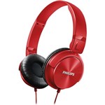 Ficha técnica e caractérísticas do produto Fone de Ouvido Estilo DJ com Graves Nitidos SHL3060RD/00 Vermelho Philips