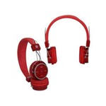 Ficha técnica e caractérísticas do produto Fone de Ouvido Headphone Bluetooth 3.0 Esfer Sd Aux Rádio Fm Vermelho