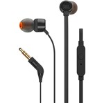 Ficha técnica e caractérísticas do produto Fone de Ouvido Intra Auricular com Microfone T110 Preto-JBL