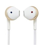 Ficha técnica e caractérísticas do produto Fone de Ouvido Jbl In Ear T205 Pure Bass - Branco e Dourado