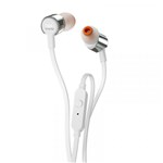 Ficha técnica e caractérísticas do produto Fone de Ouvido JBL T210 In-ear Prata