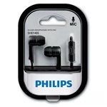 Fone de Ouvido She1405bk Preto com Microfone Philips