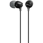 Ficha técnica e caractérísticas do produto Fone de Ouvido Sony Estéreo Intra-auricular Preto - MDREX15LP/BCE