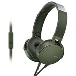 Ficha técnica e caractérísticas do produto Fone de Ouvido Sony Extra Bass Mdr-xb550apgc com Bass Booster/microfone - Verde