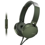 Ficha técnica e caractérísticas do produto Fone de Ouvido Sony Extra Bass MDR-XB550APGC Microfone Verde