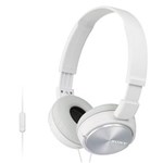 Ficha técnica e caractérísticas do produto Fone de Ouvido Sony MDR-ZX310AP com Microfone – Branco