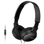 Ficha técnica e caractérísticas do produto Fone de Ouvido Sony Mdr-zx110ap-bc com Microfone - Preto