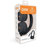 Ficha técnica e caractérísticas do produto Fone de Ouvido Style Headphone Cabo 1,6m Pret Oex Unidade