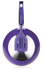 Ficha técnica e caractérísticas do produto Frigideira Antiaderente com Espátula 22cm Violeta Multiflon