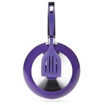 Ficha técnica e caractérísticas do produto Frigideira Multiflon Antiaderente com Espatula Violeta 24cm 1,10L 77424