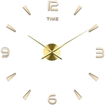 Ficha técnica e caractérísticas do produto Furar casa DIY Wall Clock asjustable Tamanho Acrílico decorativa Relógio para Sala