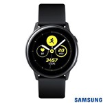 Galaxy Watch Active Samsung Preto com 39,5 Mm, Pulseira de Silicone, Bluetooth, NFC e 4GB - SM-R500NZKPZTO