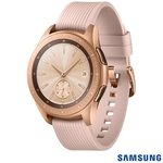 Galaxy Watch BT 42mm Samsung Dourado com 1,2", Pulseira de Silicone, Bluetooth 4.2 e 4 GB